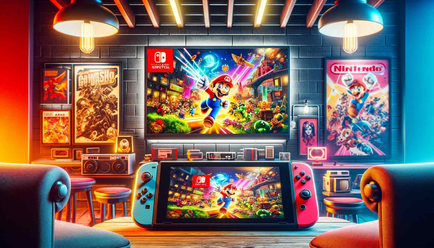 Nintendo switch with 2 fashion games